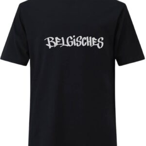 Köln Belgisches Tag T Shirt Männer Schwarz-Alternative Cologne Tours