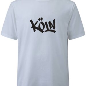 Köln Tag T Shirt Männer Weiß Schwarz-Alternative Cologne Tours
