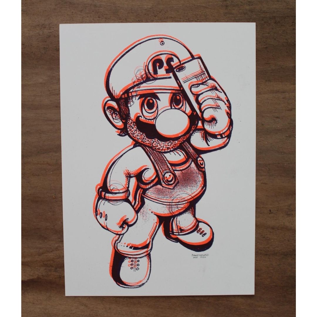Mario in Orange by Planet Selfie
