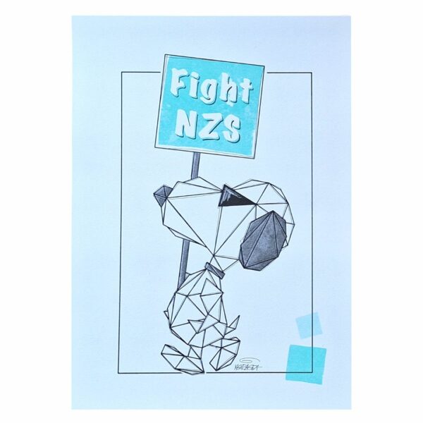 Snoopy Fight NZS Metraeda Street Art