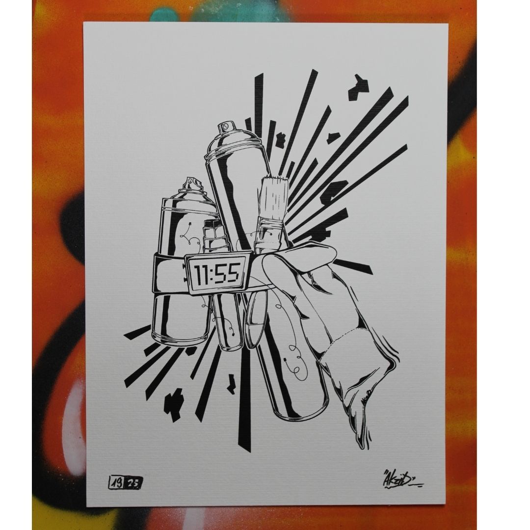 Bomb Walls Not People (Print) by AXIT